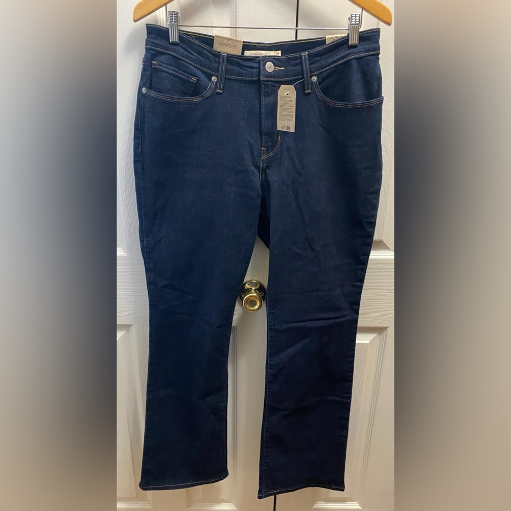 🆕 LEVI’S Dark Wash Mid-Rise Classic Bootcut Denim Jeans SZ 31/32